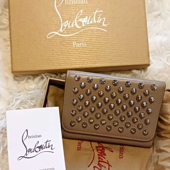 Christian Louboutin Panetonne trifold wallet.